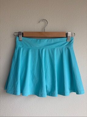 bcg Aqua Turquoise Circle Skater Skirt